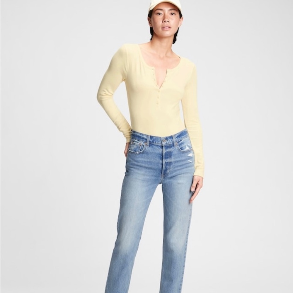 Gap high rise cheeky straight jeans 26/2P